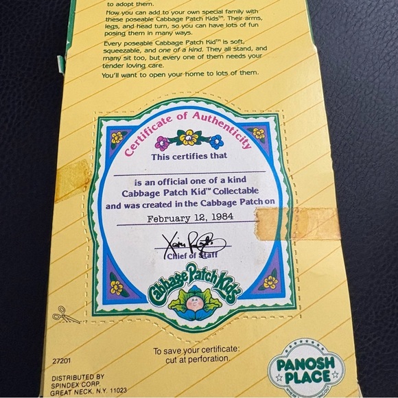 Poseable Figure - Cabbage Patch Kids Cherie Joy 1984 - Picture 5 of 5